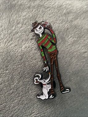 Jack Skellington as Freddy Krueger w/ Zero